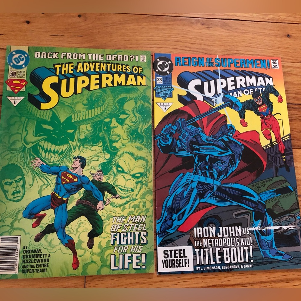 Superman comic books 1993